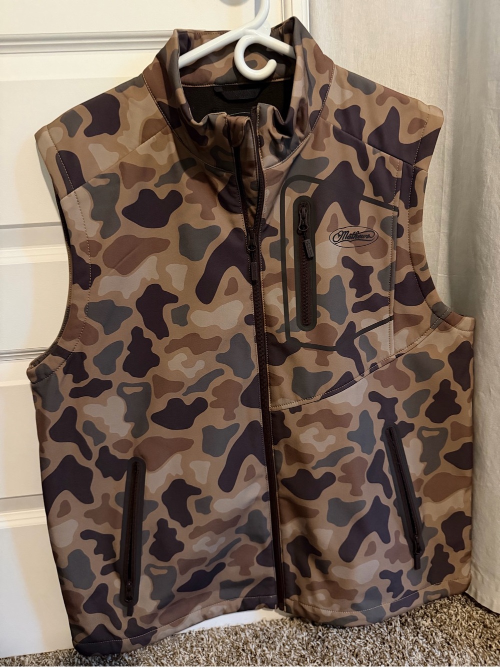 Matthews | Camo Softshell Vest - Brown/Camo